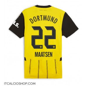 Borussia Dortmund Ian Maatsen #22 Prima Maglia 2024-25 Manica Corta